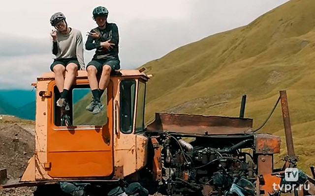 С подругой по Грузии