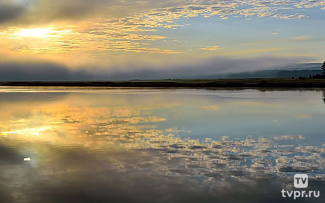 Рассвет на реке Белая