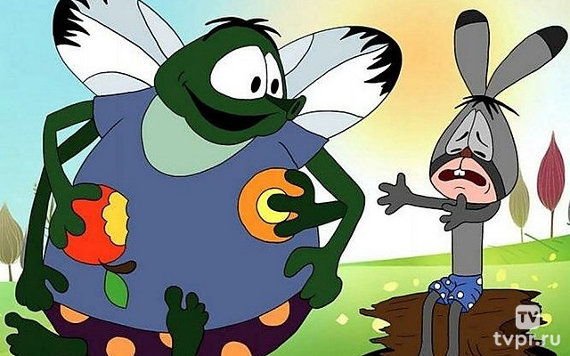 Зайчонок и муха