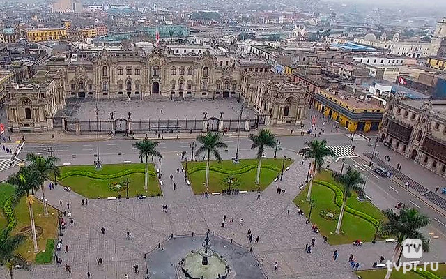 Центральная площадь и кафедральный собор Лимы, Перу