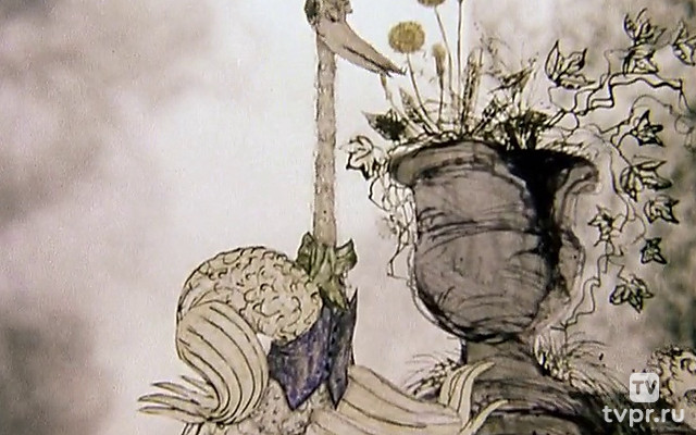 Цапля и журавль