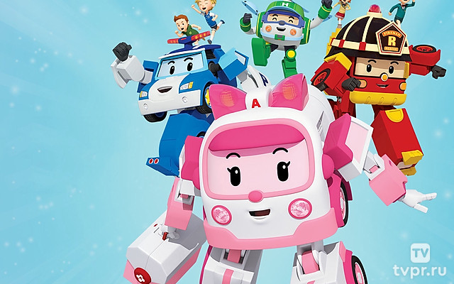 Робокар Поли.  Уроки безопасности с Эмбер