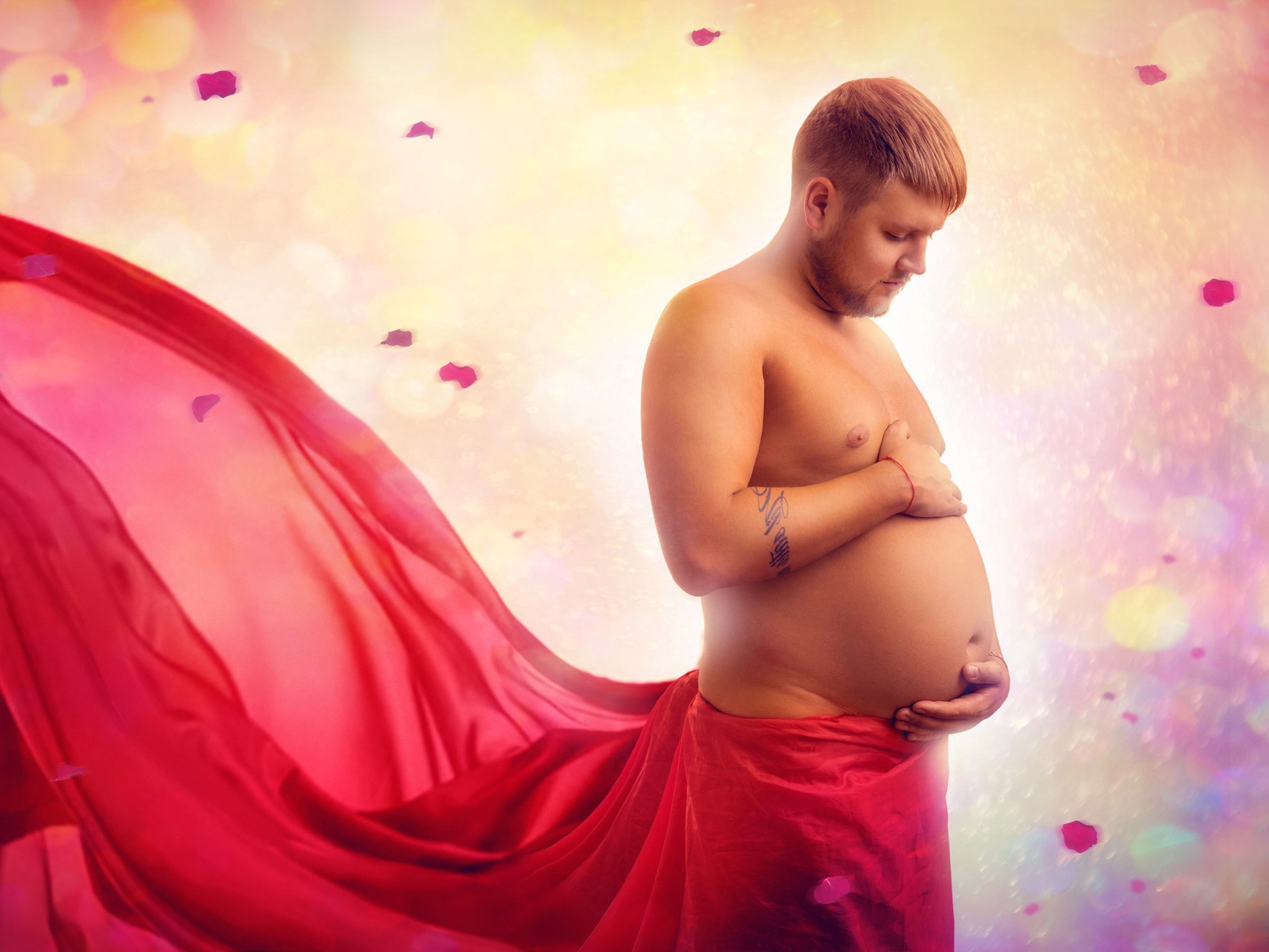 Male pregnancy art. Беременные мужчины. Мужская беременность. Беременный папа.